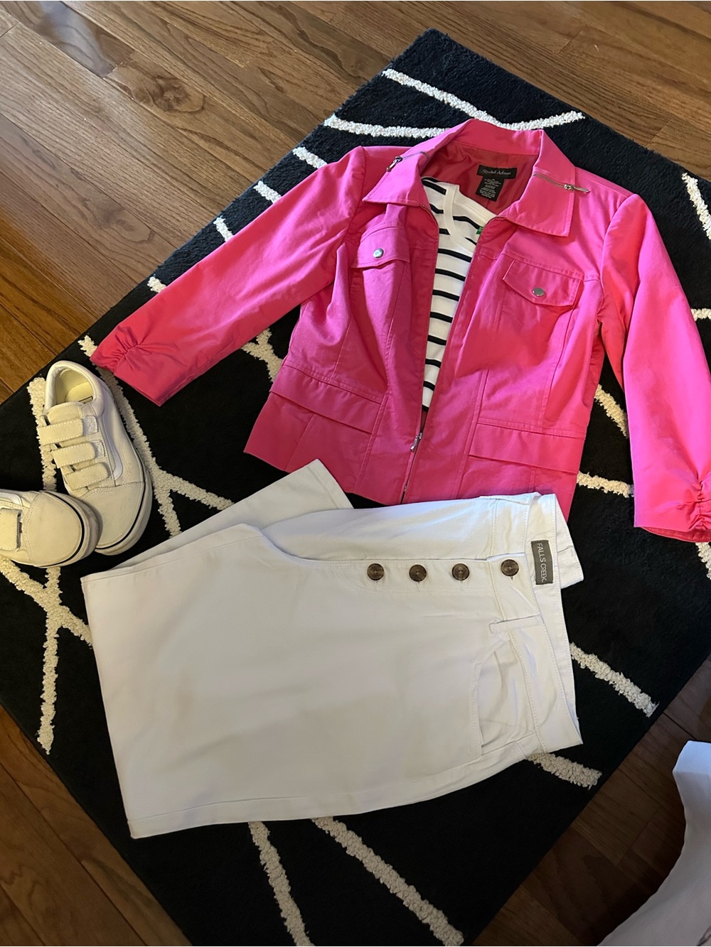 🔥🔥🔥FINAL WOMENS SIZE 12 RACHEL ADAMS BRIGHT PINK STRETCH FULLY LINED JACKET